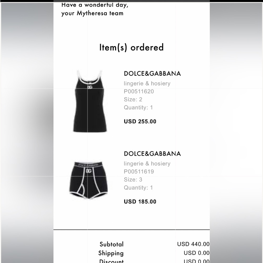 Dolce and Gabbana tank top